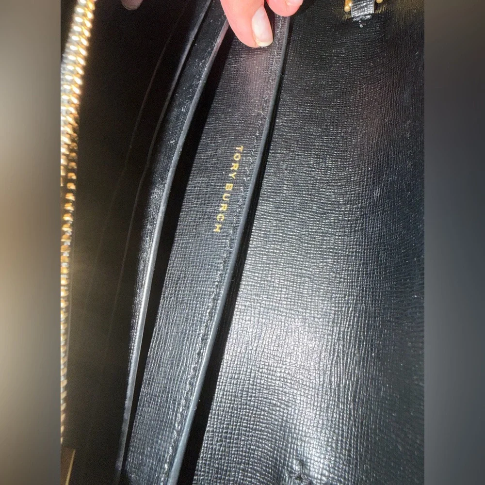 Tory Burch Black and Gold Crossbody Bag